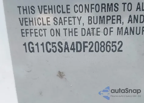 2013 Chevrolet Malibu 1Lt из США, поврежденный, VIN 1G11C5SA4DF208652